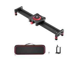 Neewer Camera Slider Aluminum Alloy Dolly Rail, 16''/40cm with 4 Bearings, Compatible with iPhone & Android Cell Phones and Mirrorless Cameras, Load up to 2.2lbs/1kg Neewer Camera Slider Aluminum Alloy Dolly Rail, 16''/40cm with 4 Bearings, Compatible with iPhone & Android Cell Phones and Mirrorless Cameras, Load up to 2.2lbs/1kg