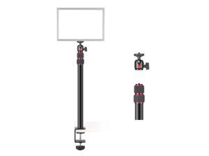 Neewer Desk Mounting Stand, Adjustable 16.9–40.2 Inches Tabletop Light Stand Clip Stand with Ball Head Adapter for Video Light/Ring Light/DSLRs, Aluminum Alloy, for Live Stream Photo Video Photography