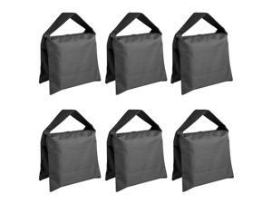 Neewer® 6 Pack Black Sand Bag Photography Studio Video Stage Film Saddlebag for Light Stands Boom Arms Tripods Neewer® 6 Pack Black Sand Bag Photography Studio Video Stage Film Saddlebag for Light Stands Boom Arms Tripods