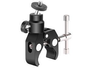 Neewer Metal Adjustable Camera Large Super Clamp and Ball Head Hot Shoe Mount Adapter with 1/4 inch Screw for DSLR Film Movie Rig, Monitor, Flash, LED Lights, Track Slider and Light Stand Neewer Metal Adjustable Camera Large Super Clamp and Ball Head Hot Shoe Mount Adapter with 1/4 inch Screw for DSLR Film Movie Rig, Monitor, Flash, LED Lights, Track Slider and Light Stand