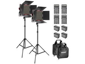 Neewer 2 Packs 660 LED Video Light Dimmable Bi-Color with Barndoor and Light Stand, 4-Pack 6600mAh Li-ion Battery and Charger Photography Lighting Kit for Photo Studio YouTube Video Shooting (Red) Neewer 2 Packs 660 LED Video Light Dimmable Bi-Color with Barndoor and Light Stand, 4-Pack 6600mAh Li-ion Battery and Charger Photography Lighting Kit for Photo Studio YouTube Video Shooting (Red)