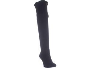 Call It Spring Eriavia Thigh High Block Heel Boots, Black, 9 US / 40 EU
