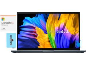 ASUS ZenBook Pro 15 Home & Business Laptop (AMD Ryzen 9 5900HX 8-Core, 15.6" 60Hz Touch Full HD (1920x1080), GeForce RTX 3050 Ti, 16GB RAM, 1TB SSD, Win 11 Pro) with Microsoft 365 Personal , Hub
