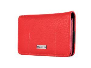 Lencca Kymira II Magenta Plum Wristlet Wallet Case Suitable for Motorola Moto G4 Play / E4 / C / C Plus / G5 / E3