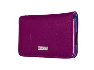 Lencca Kymira II Plum Sky Wristlet Wallet Case Compatible with Samsung Galaxy A5 / Amp Prime 2 / Express Prime 2 / S7 / S7 Active / Xcover 4