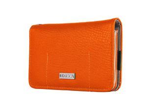 Lencca Kymira II Orange Tan Wristlet Wallet Case Compatible with Alcatel Idol 4 / Pop 4 / X1 / Tru / Shine Lite / Pixi 4
