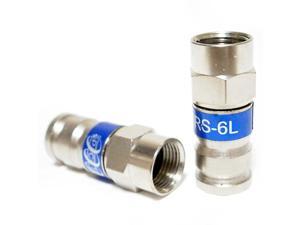 PCT TRS 6L Universal RG6 Coaxial Locking Compression Connector - 20 Pack PCT TRS 6L Universal RG6 Coaxial Locking Compression Connector - 20 Pack