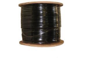 COAXIAL BLACK CABLE RG6 1000FT COAX CATV RG-6 1000' TV BULK COAXIAL BLACK CABLE RG6 1000FT COAX CATV RG-6 1000' TV BULK