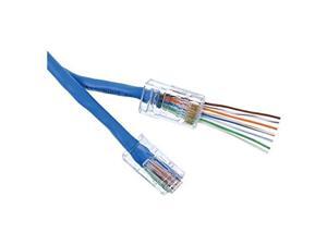 EZ RJ45 RJ-45 CAT5E CAT6 Network Modular Plug 8P8C Connector 100 Pack EZ RJ45 RJ-45 CAT5E CAT6 Network Modular Plug 8P8C Connector 100 Pack