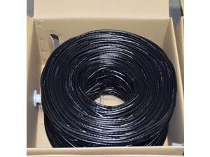 Premiertek CAT6-CCA-1KFT-BK 1000Ft Cat6 Black Utp 23Awg Cca Network Cable 4Pr Premiertek CAT6-CCA-1KFT-BK 1000Ft Cat6 Black Utp 23Awg Cca Network Cable 4Pr