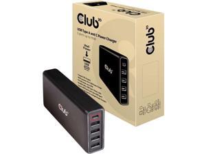 Club3D CAC-1903 4 x USB Type-A and 1 x Type-C Power Charger, 5-Ports up to 111W