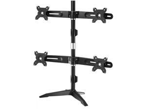 Quad Monitor Stand by Amer Mounts. Supports four 24" monitors. VESA Compatible