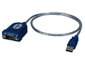 QVS UR-2000M2 6 ft. USB to DB9 Male RS232 Serial Adaptor Cable QVS UR-2000M2 6 ft. USB to DB9 Male RS232 Serial Adaptor Cable