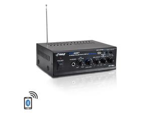 Pyle PTA22BT Bluetooth Mini Blue Series Stereo Power Amplifier, 2 x 40 Watt, Pager & Mixing/Karaoke Functions Pyle PTA22BT Bluetooth Mini Blue Series Stereo Power Amplifier, 2 x 40 Watt, Pager & Mixing/Karaoke Functions