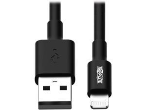 Tripp Lite M100-10N-BK-10 Black MFi Certified Lightning to USB Cable Sync Charge Apple iPhone iPod iPad 10pc
