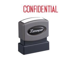Confidential Ink Stamp 1/2"x1-5/8" Red Ink Confidential Ink Stamp 1/2"x1-5/8" Red Ink