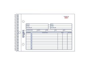 Rediform 2-Part Spiral Bound Invoice Book Rediform 2-Part Spiral Bound Invoice Book