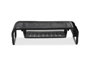 Lorell Monitor/Printer Stand 20"x12"x5-1/4" Black Mesh 84148 Lorell Monitor/Printer Stand 20"x12"x5-1/4" Black Mesh 84148