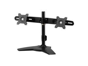 Amer Mounts Stand Based Dual Monitor Mount for two 15"-24" LCD/LED Flat Panel Screens