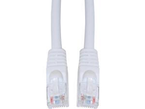 Cable Wholesale Cat5e Ethernet Patch Cable Snag-less Molded Boot 25 foot - White Cable Wholesale Cat5e Ethernet Patch Cable Snag-less Molded Boot 25 foot - White