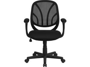 Offex Y-GO Chair™ Mid-Back Black Mesh Computer Task Chair with Arms Offex Y-GO Chair™ Mid-Back Black Mesh Computer Task Chair with Arms