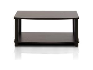 Furinno 13191EX/BK Turn-N-Tube No Tools 2-Tier Elevated TV Stands Furinno 13191EX/BK Turn-N-Tube No Tools 2-Tier Elevated TV Stands