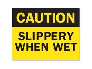 Tarifold Safety Sign Inserts-"Caution ... Wet"