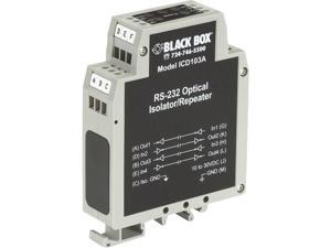 Black Box ICD103A Box Din Rail Repeater With Opto-Isolation, Rs-232 Black Box ICD103A Box Din Rail Repeater With Opto-Isolation, Rs-232