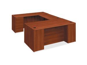 HON - H10788L.COGNCOGN - 10700 Series Single Pedestal Desk, Full Left Pedestal, 72 x 36 x 29 1/2, Cognac
