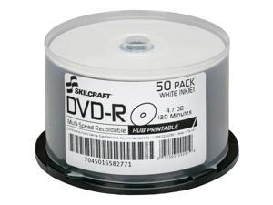 SKILCRAFT DVD Recordable Media - DVD-R - 16x - 4.70 GB - 50 Pack Spindle