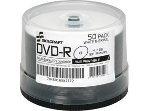 SKILCRAFT DVD Recordable Media - DVD-R - 16x - 4.70 GB - 50 Pack