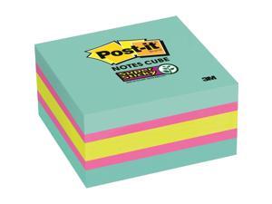 3M Post-it Note Cube Super Sticky 3"x3" 360/Cube Aqua Wave 2027SSAFG 3M Post-it Note Cube Super Sticky 3"x3" 360/Cube Aqua Wave 2027SSAFG