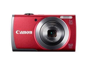 Canon PowerShot A3500 IS 16 Megapixel Compact Camera - Red Canon PowerShot A3500 IS 16 Megapixel Compact Camera - Red