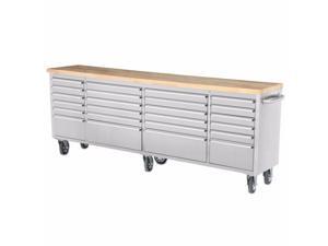 96 inch 24 Drawer Wide Stainless Steel Anti-Finge 96 inch 24 Drawer Wide Stainless Steel Anti-Finge