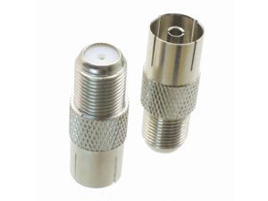 1pce F female jack to IEC PAL DVB-T TV female jack RF adapter connector 1pce F female jack to IEC PAL DVB-T TV female jack RF adapter connector