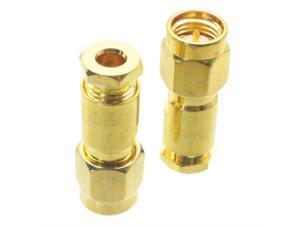 1pce Connector SMA male plug clamp RG174 RG316 LMR100 cable