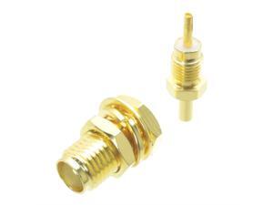 1pce Connector SMA female jack nut bulkhead solder for 1.13mm cable Straight 1pce Connector SMA female jack nut bulkhead solder for 1.13mm cable Straight