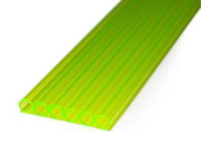 PrimoChill 1/2in. Rigid PETG Tube – 6 x 30in. – UV Green