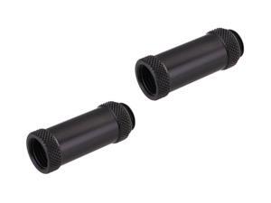 Bykski G1//4 Male to Female 90 Degree Rotary 25mm Extension Elbow Fitting Black B-RD90-EXJ25