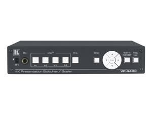 Kramer VP-440X 18G 4K HDR Presentation Switcher/Scaler with HDBaseT/HDMI Simultaneous Outputs Kramer VP-440X 18G 4K HDR Presentation Switcher/Scaler with HDBaseT/HDMI Simultaneous Outputs