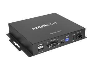 BZBGEAR 4K/UHD HDMI 2.0 18Gbps USB KVM Extender Kit Over fiber with HDR, Bi-directional IR & RS-232 Support