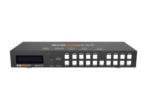 BZBGEAR 7X2 4K Presentation Switcher Scaler w/HDMI/VGA/Component/Composite Video and Audio