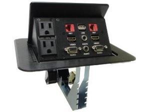 Altinex TNP155 Tilt n Plug Jr Tabletop InterconnectBox w//2+2 Charging USB /&Power