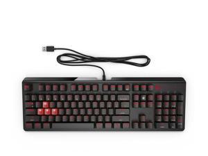 New HP OEM OMEN 1100 Black & Red Gaming Wired Keyboard 1MY13AA#ABA
