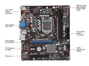 MSI H61M-E33 (B3) LGA 1155 Intel H61 HDMI Micro ATX Intel Motherboard MSI H61M-E33 (B3) LGA 1155 Intel H61 HDMI Micro ATX Intel Motherboard