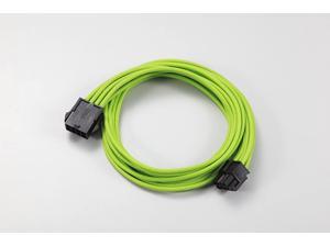 Phanteks 8 to 8 (4+4) Pin M/B Premium Sleeved Extension Cable 19.68" 500mm Length, Green (PH-CB8P_GR)