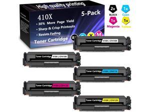 Toner Cartridge Compatible for HP Color Laserjet Pro MFP M280nw M281fdn M281fdw M281cdw M254nw M254dw M254dn Printer 2BK+2C+2M+2Y CF500X CF501X CF502X CF503X 8 Pack High Yield 202X