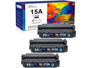 [3 Pack,Black] 15A | C7115A Compatible Toner Cartridge Replacement for HP 1000 1150 1005W 1200 1200n 1200se 1220 1220se 3300 MFP 3310 MFP 3320 MFP 3320n MFP 3330 MFP 3380 MFP Printer