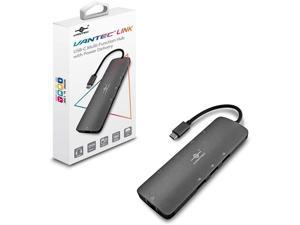 Vantec Link USB C Multi-Function Hub with Power Delivery, Gray (Cb-CU301MDSH)
