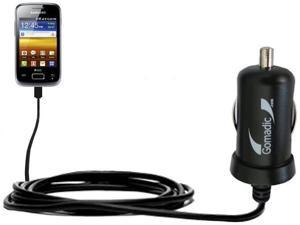 Mini 10W Car  Auto DC Charger designed for the Samsung Galaxy Y DUOS with Gomadic Brand Power Sleep technology  Designed to last with TipExchange Technology